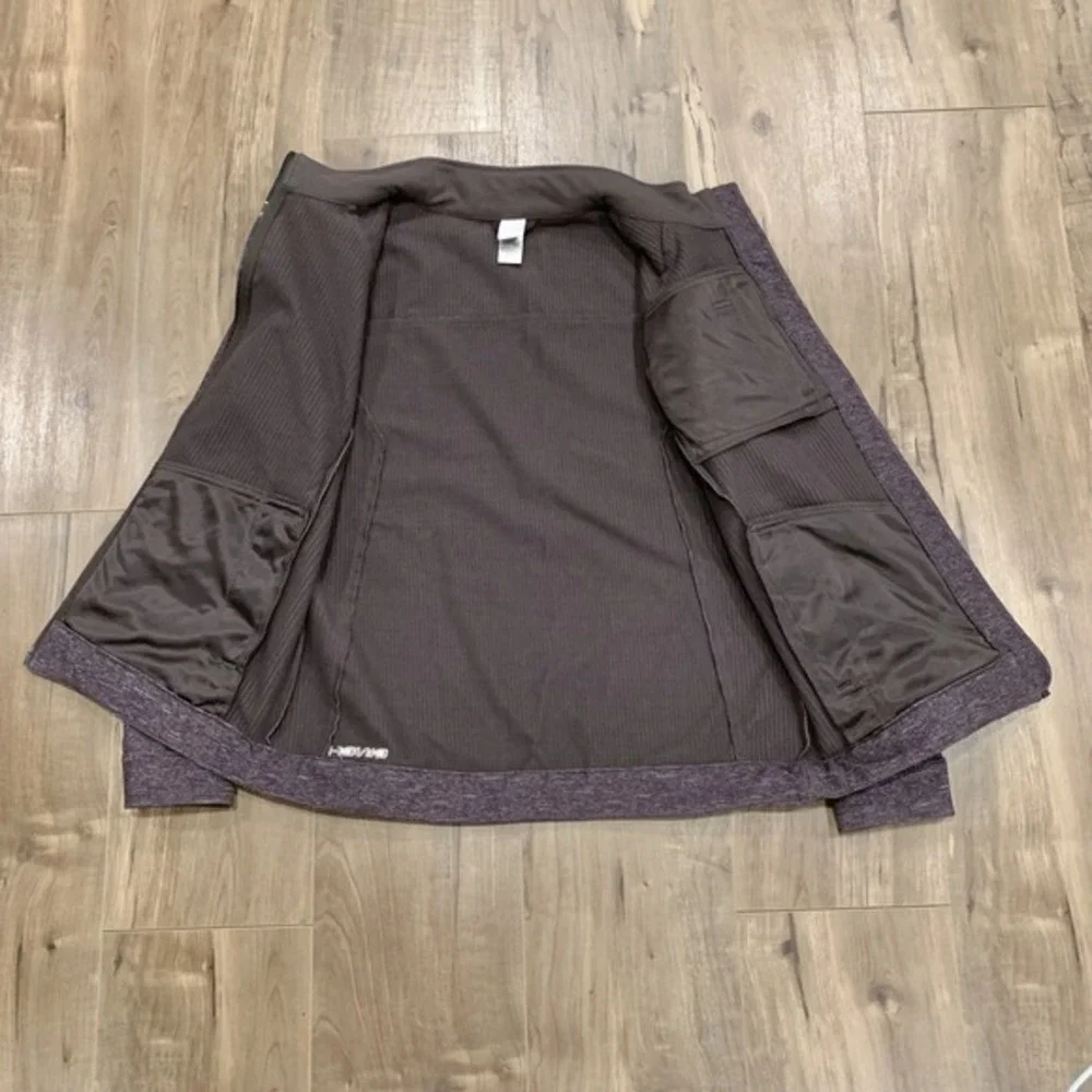 Cinch‎ Ladies Bonded Purple Gray Heather Soft Shell Full Zip Jacket Women's Sz M